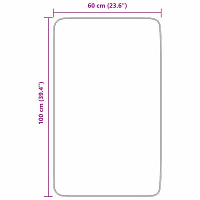 Pölypinkki pörrömatto korkeanukkainen navarra Sidiea 60x100cm