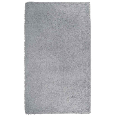 Pörrömatto korkeanukkainen hopeanharmaa 60x100 cm polyesteri