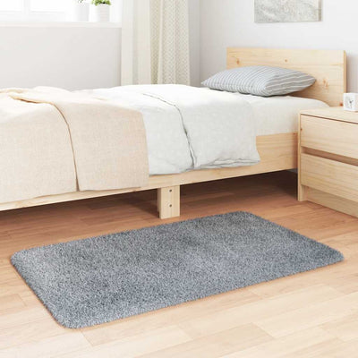 Pörrömatto korkeanukkainen hopeanharmaa 60x100 cm polyesteri