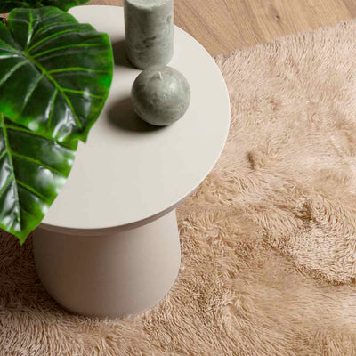 Pörrömatto korkeanukkainen NAVARRA beige 80x150 cm polyesteri