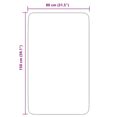 Beige pörrömatto korkeanukkainen navarra Sidiea 80x150cm (polyesteri)