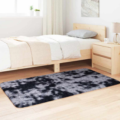 Pörrömatto korkeanukkainen tummanharmaa 80x150 cm polyesteri
