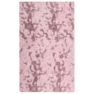 Pörrömatto korkeanukkainen NAVARRA pölypinkki 80x150 cm