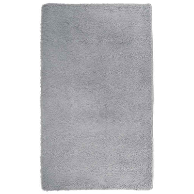 Pörrömatto korkeanukkainen hopeanharmaa 80x150 cm polyesteri