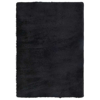 Pörrömatto korkeanukkainen NAVARRA musta 120x170 cm polyesteri