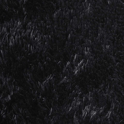 Pörrömatto korkeanukkainen musta 130x200 cm polyesteri