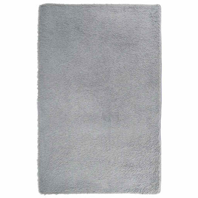 Pörrömatto korkeanukkainen hopeanharmaa 130x200 cm polyesteri