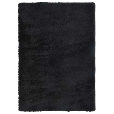 Pörrömatto korkeanukkainen musta 160x230 cm polyesteri