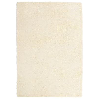 Pörrömatto korkeanukkainen kerma 160x230 cm polyesteri