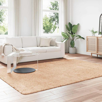 Pörrömatto korkeanukkainen beige 200x290 cm polyesteri
