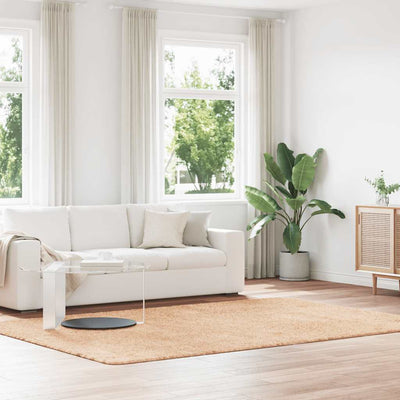 Pörrömatto korkeanukkainen beige 200x290 cm polyesteri