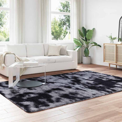 Pörrömatto korkeanukkainen tummanharmaa 200x290 cm polyesteri