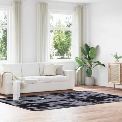 Pörrömatto korkeanukkainen tummanharmaa 200x290 cm polyesteri