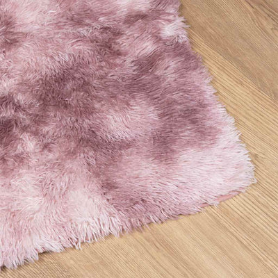 Pörrömatto korkeanukkainen pölypinkki 200x290 cm polyesteri