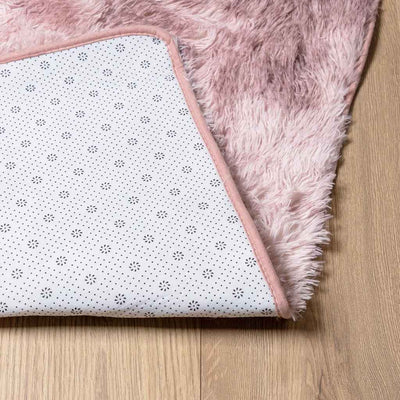 Pörrömatto korkeanukkainen pölypinkki 200x290 cm polyesteri