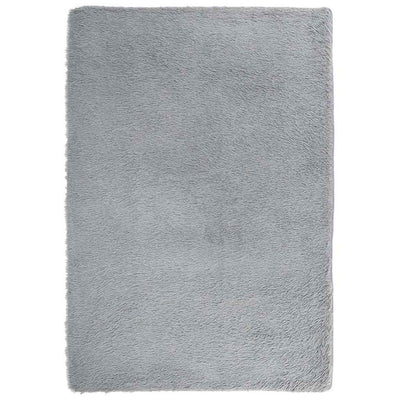 Pörrömatto korkeanukkainen hopeanharmaa 200x290 cm polyesteri