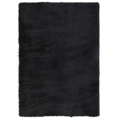 Pörrömatto korkeanukkainen musta 240x340 cm polyesteri