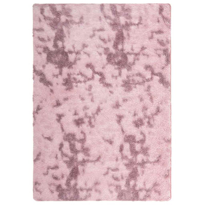 Pörrömatto korkeanukkainen pölypinkki 240x340 cm polyesteri