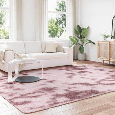 Pörrömatto korkeanukkainen pölypinkki 240x340 cm polyesteri