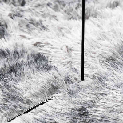Pörrömatto korkeanukkainen vaaleanharmaa 240x340 cm polyesteri