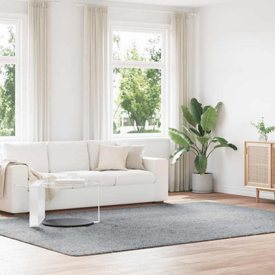 Pörrömatto korkeanukkainen hopeanharmaa 240x340 cm polyesteri