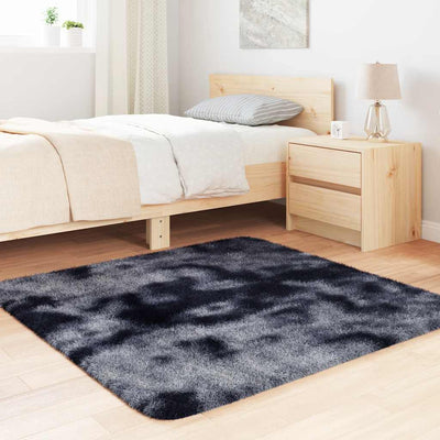 Pörrömatto korkeanukkainen tummanharmaa 120x120 cm polyesteri