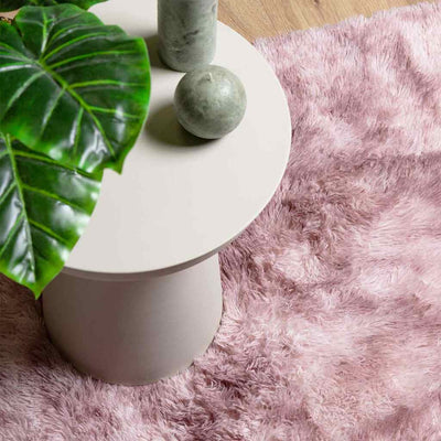 Pörrömatto korkeanukkainen pölypinkki 120x120 cm polyesteri