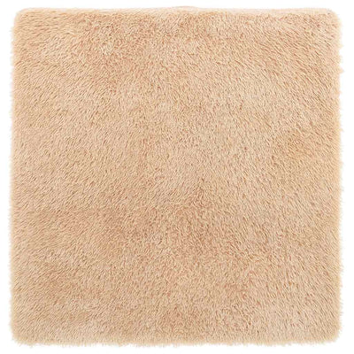 Pörrömatto korkeanukkainen beige 160x160 cm polyesteri