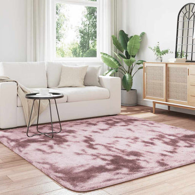Pörrömatto korkeanukkainen pölypinkki 200x200 cm polyesteri
