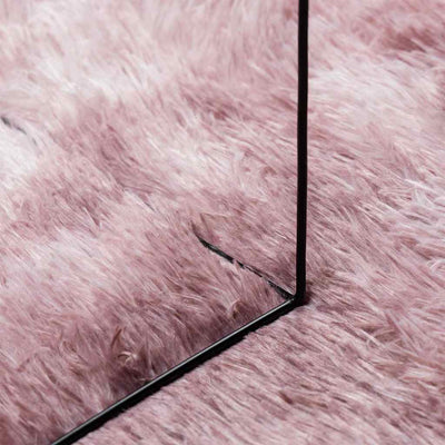 Pörrömatto korkeanukkainen pölypinkki 200x200 cm polyesteri