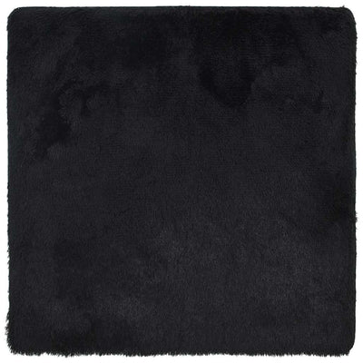 Pörrömatto korkeanukkainen musta 240x240 cm polyesteri
