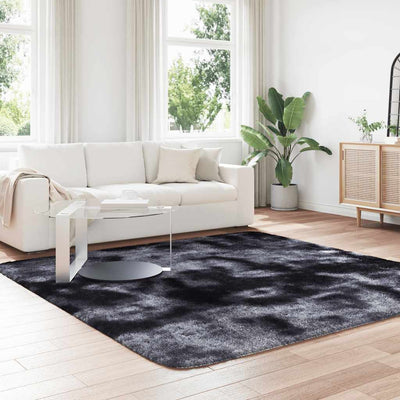 Pörrömatto korkeanukkainen tummanharmaa 240x240 cm polyesteri