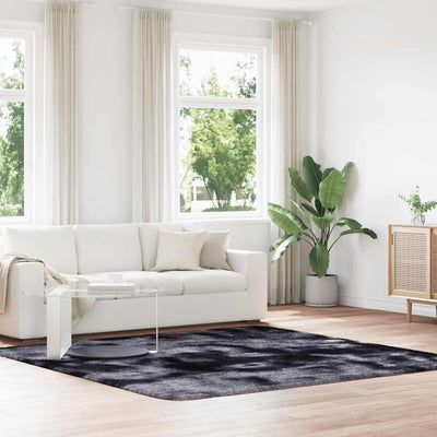 Pörrömatto korkeanukkainen tummanharmaa 240x240 cm polyesteri