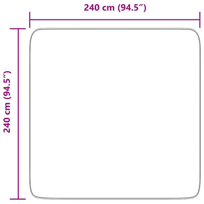 Pörrömatto korkeanukkainen pölypinkki 240x240 cm polyesteri