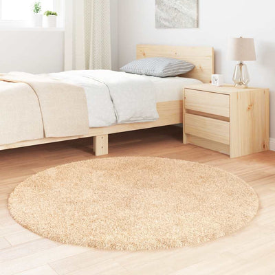 Pörrömatto korkeanukkainen beige 120x120 cm polyesteri