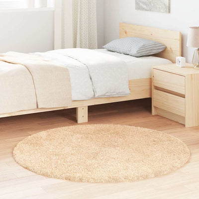 Pörrömatto korkeanukkainen beige 120x120 cm polyesteri