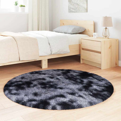 Pörrömatto korkeanukkainen tummanharmaa 120x120 cm polyesteri