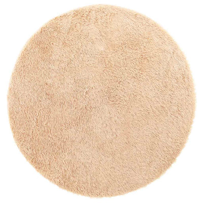 Pörrömatto korkeanukkainen beige 160x160 cm polyesteri