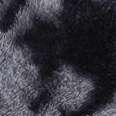 Pörrömatto korkeanukkainen tummanharmaa 160x160 cm polyesteri