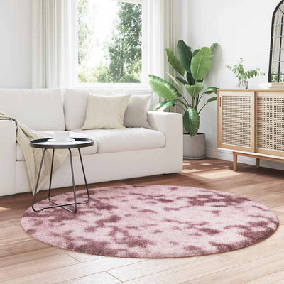 Pörrömatto korkeanukkainen pölypinkki 160x160 cm polyesteri