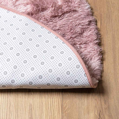 Pörrömatto korkeanukkainen pölypinkki 160x160 cm polyesteri