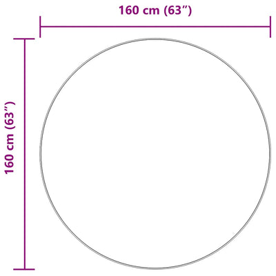 Pölypinkki pörrömatto korkeanukkainen Sidiea 160x160cm (polyesteri)