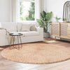 Pörrömatto korkeanukkainen beige 200x200 cm polyesteri