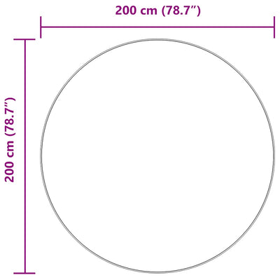 Pörrömatto korkeanukkainen beige 200x200 cm polyesteri