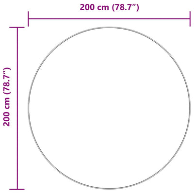 Pörrömatto korkeanukkainen vaaleanharmaa 200x200 cm polyesteri