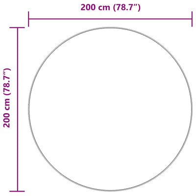 Pörrömatto korkeanukkainen 200x200 cm polyesteri