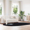 Pörrömatto korkeanukkainen musta 300x200 cm polyesteri