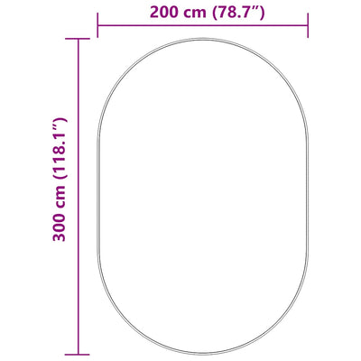 Pörrömatto korkeanukkainen kerma 300x200 cm polyesteri