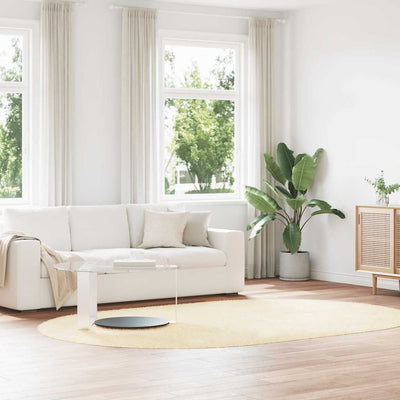 Pörrömatto korkeanukkainen kerma 300x200 cm polyesteri
