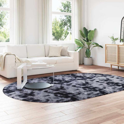 Pörrömatto korkeanukkainen NAVARRA tummanharmaa 300x200 cm
